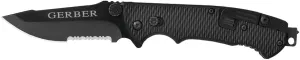 Gerber Gear Hinderer CLS Tactical Pocket Knife, 3.5" Serrated Blade EDC Folding Knife, Survival and Camping Gear