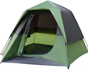 GeRRiT 6 Person Tent-Quick and Easy Camping Tent, Professional Waterproof and Windproof Fabric, 3 Sides Ventilation Mesh Sn Ventilation Net, Double Layer, Lightweight and Carrying Bag