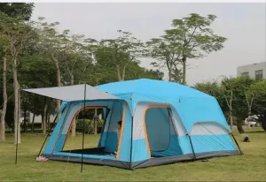 GERRIT Family Dome Tent Waterproof Camping Tent, Charm Tent, Used for Outdoor Hiking Camping (Color : C, Size : 430x305x210cm)