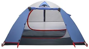 GeRRiT New Tent Double Layer Aluminum Rainproof Camping Tent for Backpacking Fishing