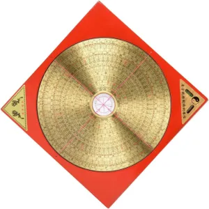 GLEAVI Taoist Compass Multi Functional Metal Compass with Traditional Markings for Camping and Outdoor Use Present for Friends and Home Decoration Vintage Design