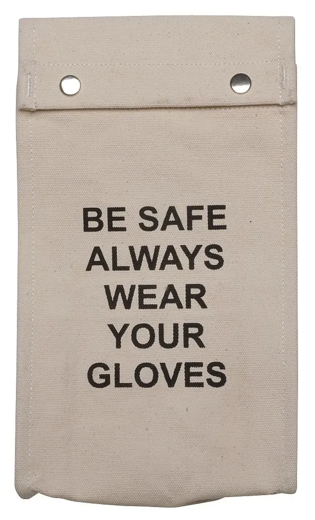 Glove Bag, 14" L, Tan