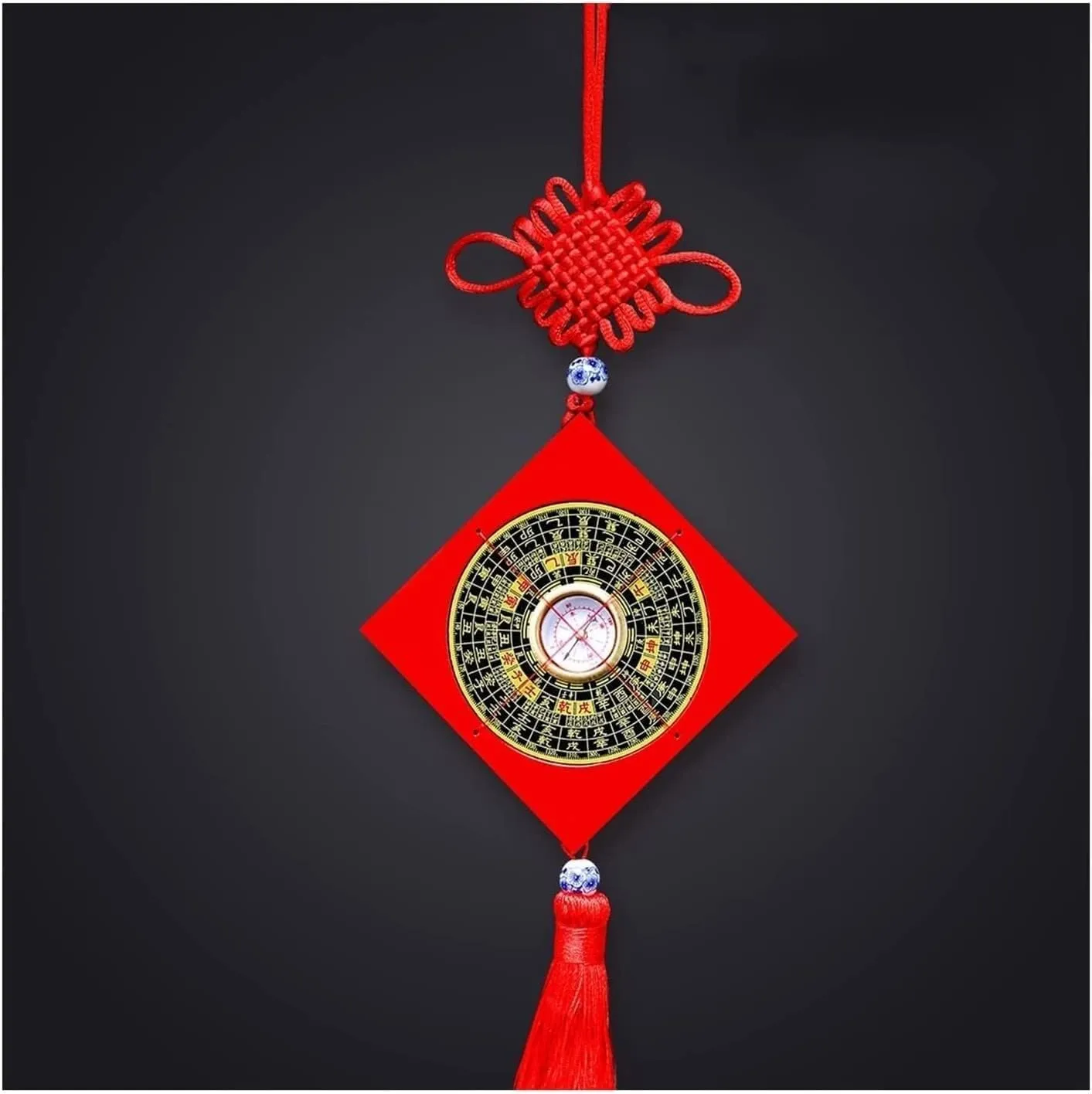 Gossip Compass,Feng Shui Compass,Eight Diagrams Plate High-Precision Professional Pure Copper Comprehensive Compass Compass Compass Home Pendant Ancient Chinese Compass (Color : A) (Color : B)