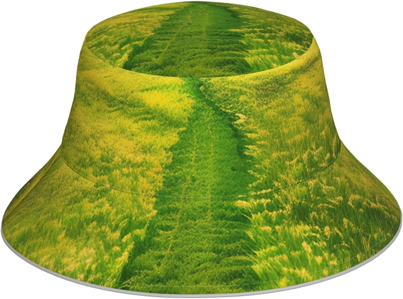 Grassland Paths Fisherman's Hat, Summer Foldable Sun Hat, Men's and Women's Sun Hat, &Suitable for Beach, Camping, Hiking. Black