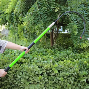 Green Safety Rescue Hook 10ft 6.6ft 5ft 3.3ft, High Voltage Anti Electric Shock Life-Saving Insulated Pole for Fire Electrician, with Anti Slip Handle & Carrying Bag(2m/6.6ft/78.