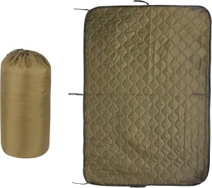 Greencity Tactical Military Woobie Blanket Poncho Liner Camping Thermal Insulated Drawstring Carry Bag Waterproof Outdoor Activities Hiking Traving