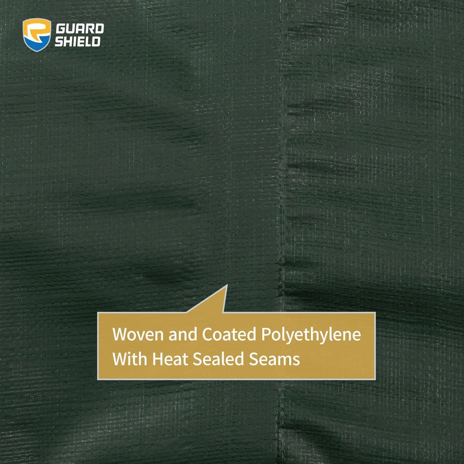 GUARD SHIELD Heavy Duty Matte Green Tarp Waterproof 10x12 Feet Large UV Resistant Tarps Cover Outdoor 11mil