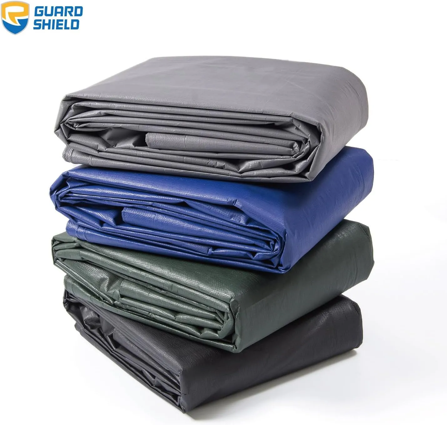 GUARD SHIELD Heavy Duty Matte Green Tarp Waterproof 10x12 Feet Large UV Resistant Tarps Cover Outdoor 11mil