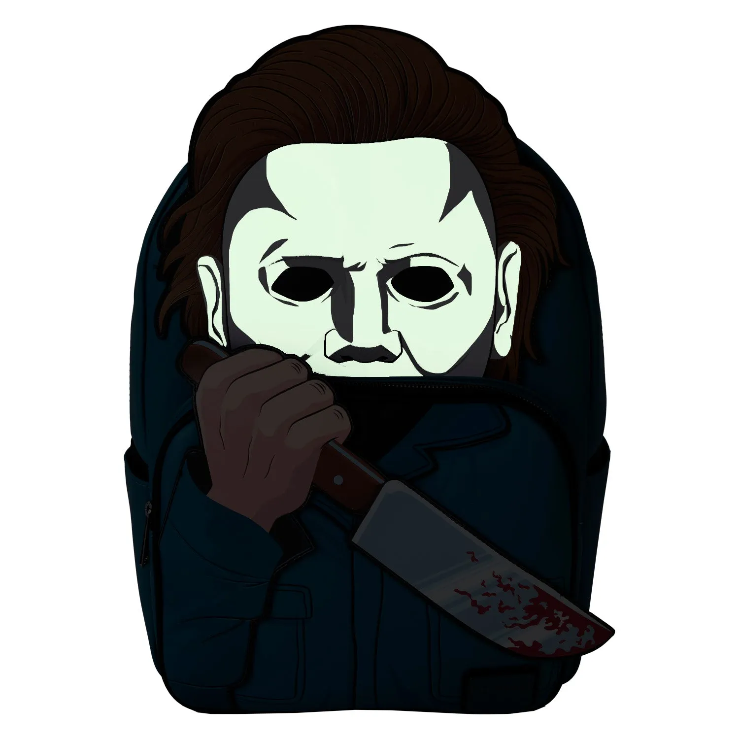 Halloween Michael Myers Cosplay Loungefly Glow Full-Size Backpack