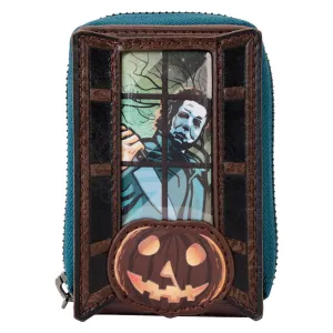 Halloween - Michael Myers Pumpkin Glow Accordion Zip Around Wallet - PRE ORDER