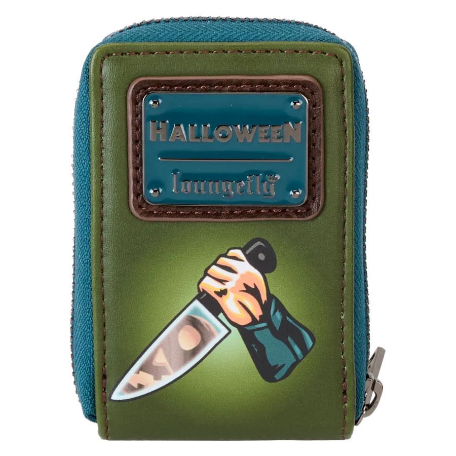Halloween - Michael Myers Pumpkin Glow Accordion Zip Around Wallet - PRE ORDER