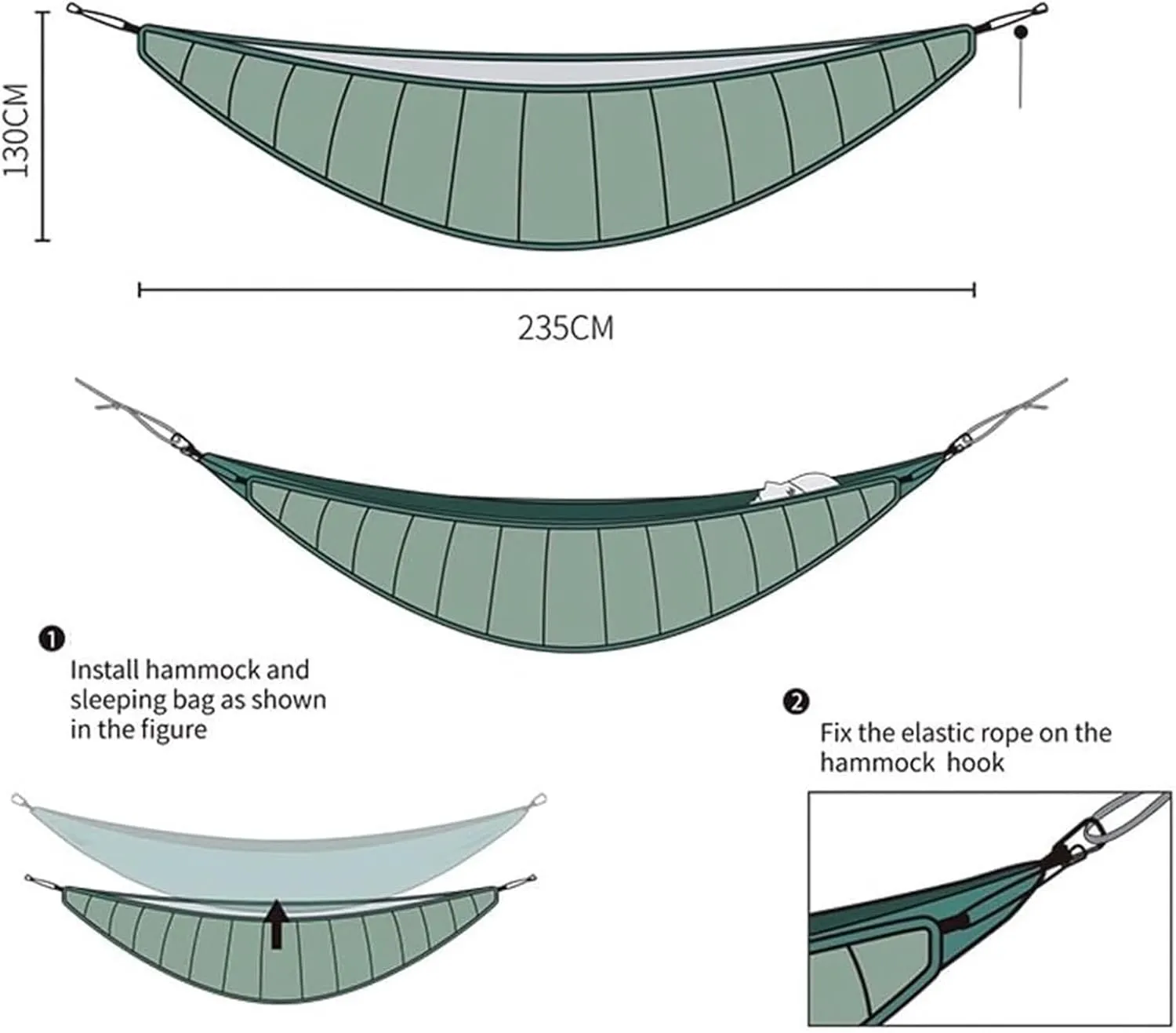 Hammock Hammock Sleeping Bag Underquilt Lightweight Camping Backpacking Keep Warm Winter Sleeping Bag Under Quilt Portable Hammock
