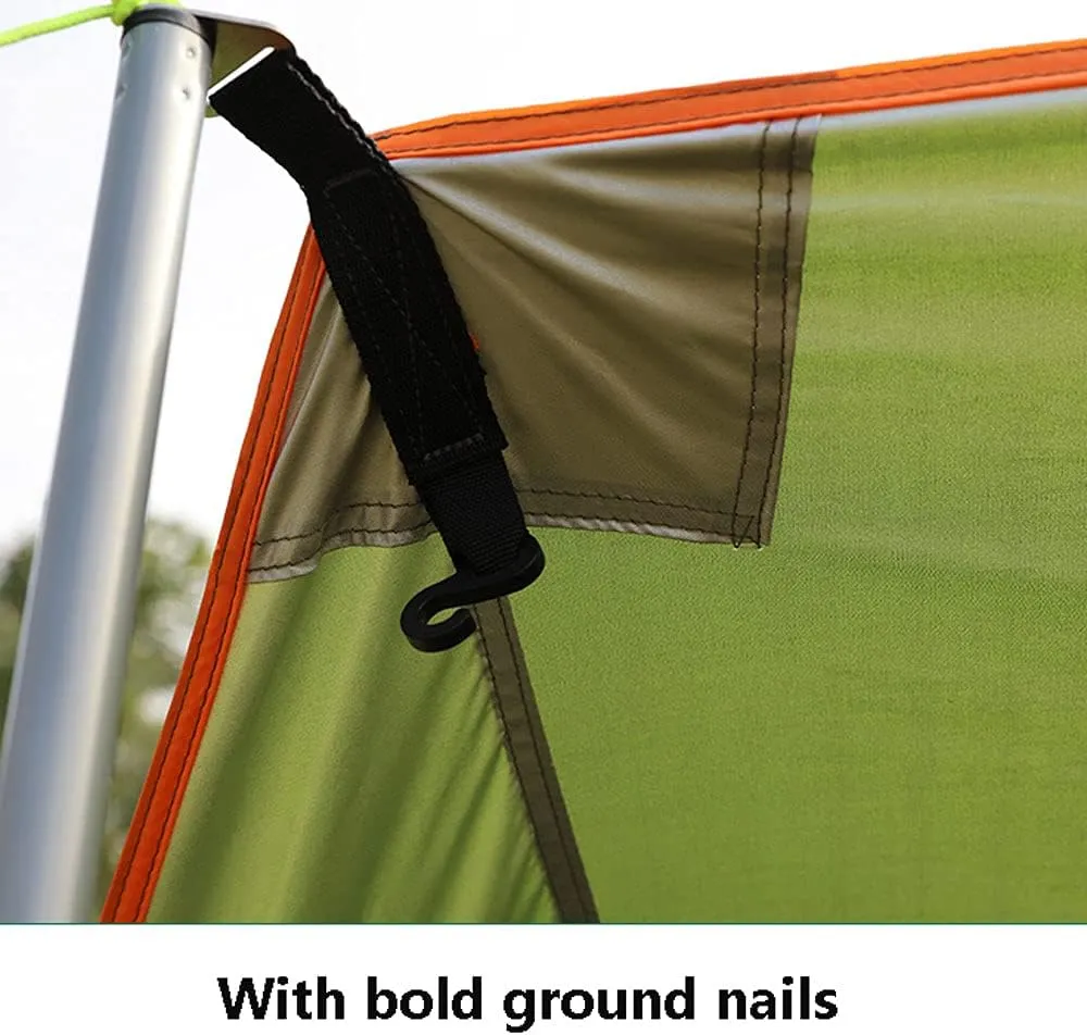 Hammock Rain Fly Tent Tarp, Large Waterproof Camping Tarp Shelter Protection Tent Tarp for Camping Hiking Backpacking Outdoor Adventure Sun Shelter, Folding Pergola Canopy,1