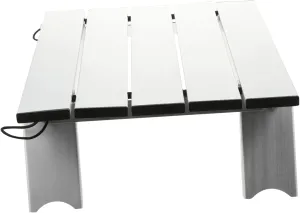 HANABASS Collapsible Picnic Table Lightweight Aluminum Camping Table Easy Fold for Outdoor Use