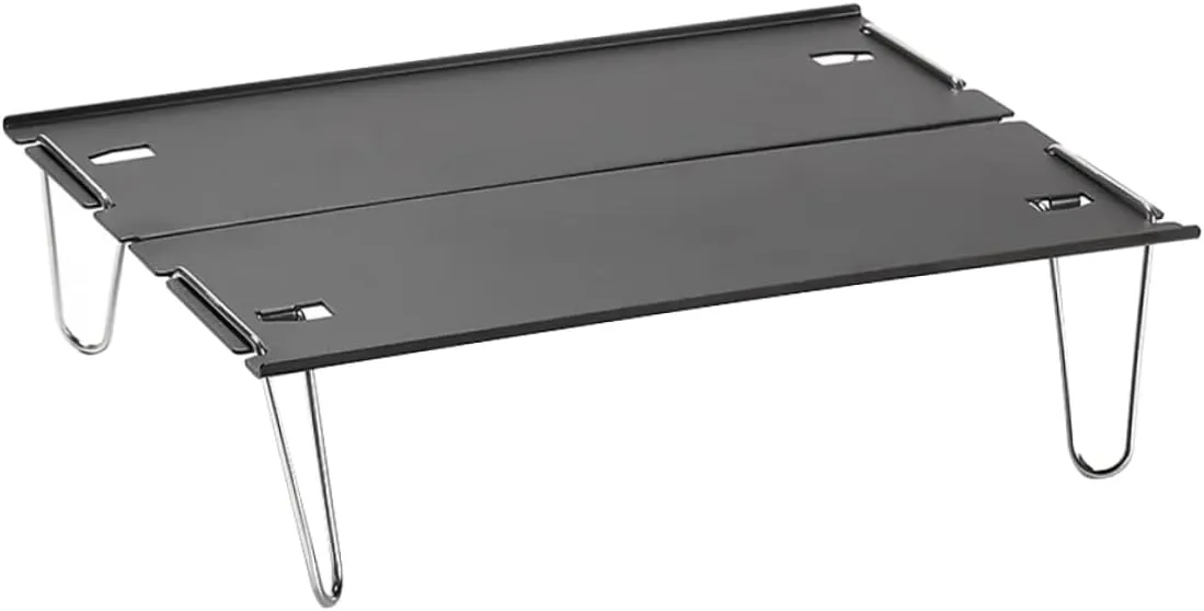 HANABASS Foldable Picnic Desk Compact Multi-Purpose Folding Table Aluminum Alloy Portable Outdoor Table