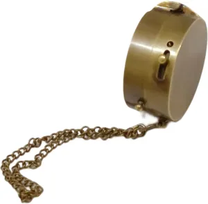 Handmade Beautiful Brass Clock Compass Chain Push Open Compass Unique Gift for Men