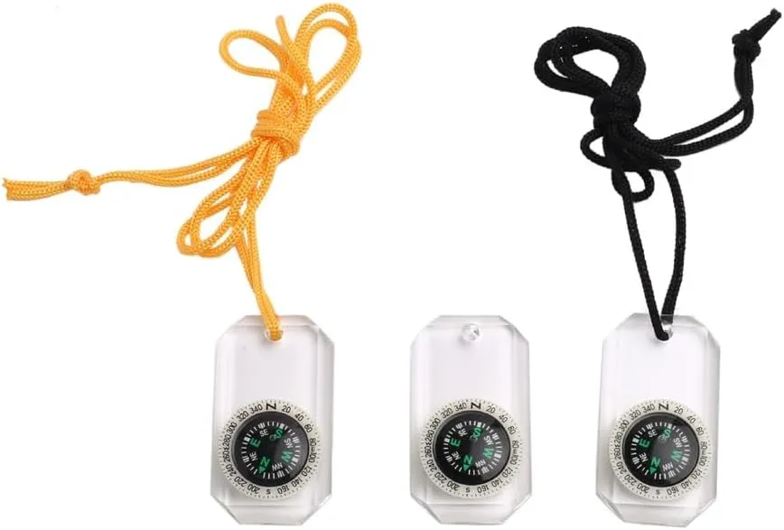 Hang Compass Outdoor Hiking Compass with Glow-in-The-dark Pendant