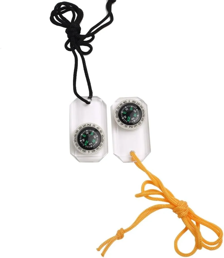 Hang Compass Outdoor Hiking Compass with Glow-in-The-dark Pendant