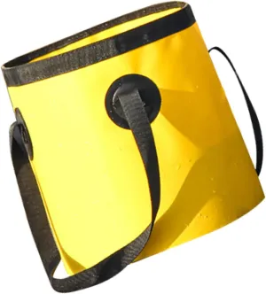 Happyyami Collapsible Laundry Tub Folding Basin Camping Water Bucket Portable Camping Bucket Polyester Pvc Material