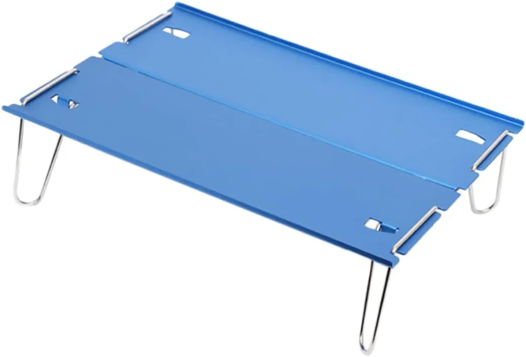 Happyyami Easy Setup Portable Folding Table Aluminum Camping Table for Baby Picnic Use