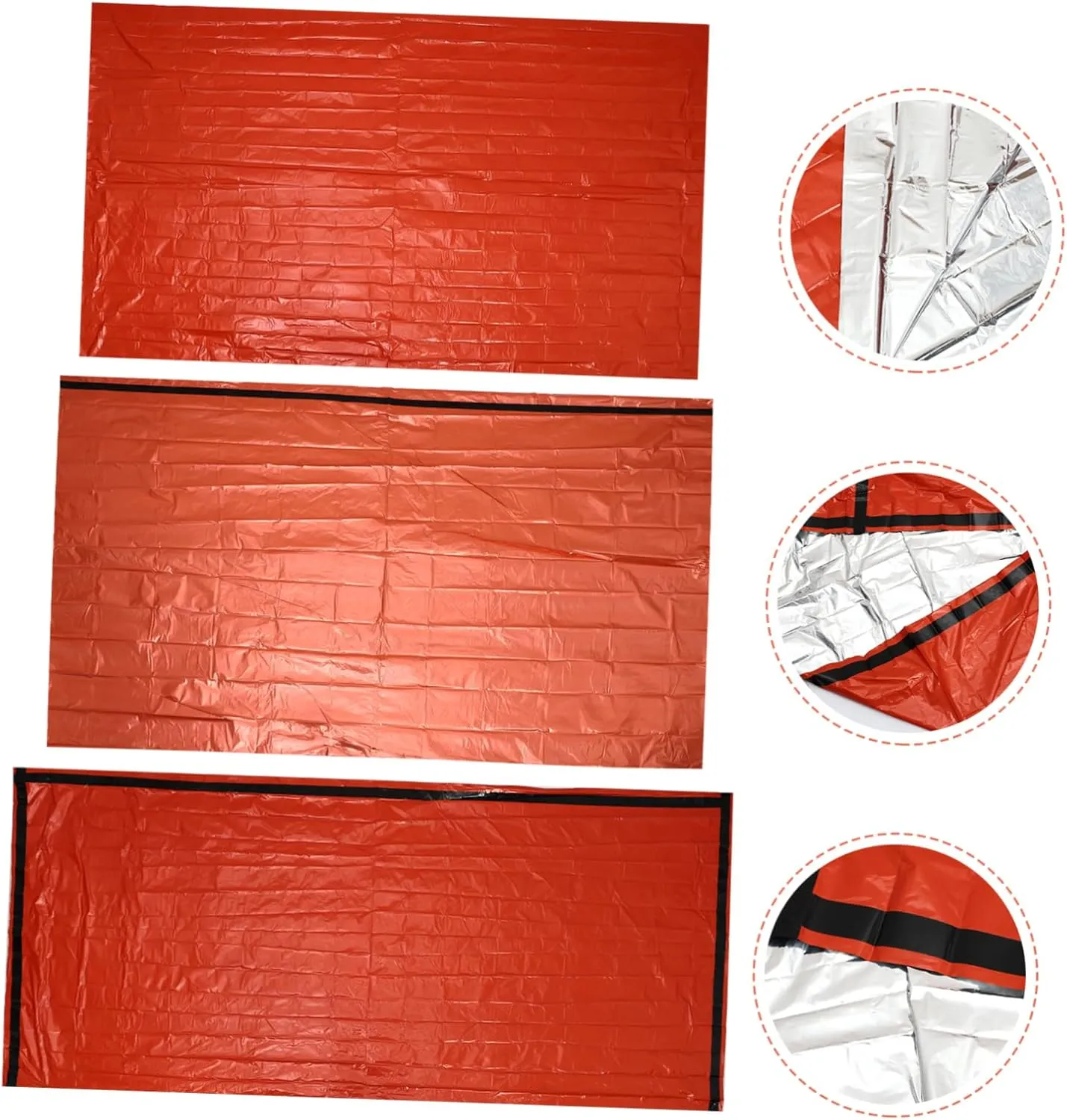 Happyyami Emergency Tent Set Sleeping Bag for Camping Survival Sleeping Sack Outdoor Sleeping Sack Portable