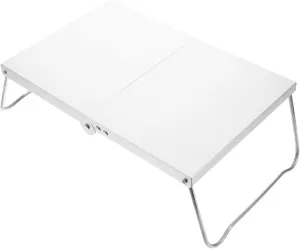 Happyyami Lightweight Foldable Camping Table Heat Shield Top Compact Outdoor Dining for Beach Hiking Picnics and BBQ Activities Sturdy Design Stylish Look