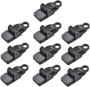 Happyyami Outdoor Tent Clamp Plastic Tarp Clip Strong Grip for Secure Tent Attachment