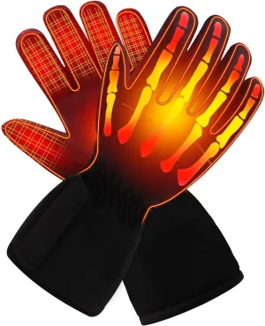 Heated Gloves for Men Women Winter Electric Warm Gloves Touch Screen & Waterproof Powered Hand Warmer for Outdoor Activities/Hiking/Fishing/Skiing/Camping