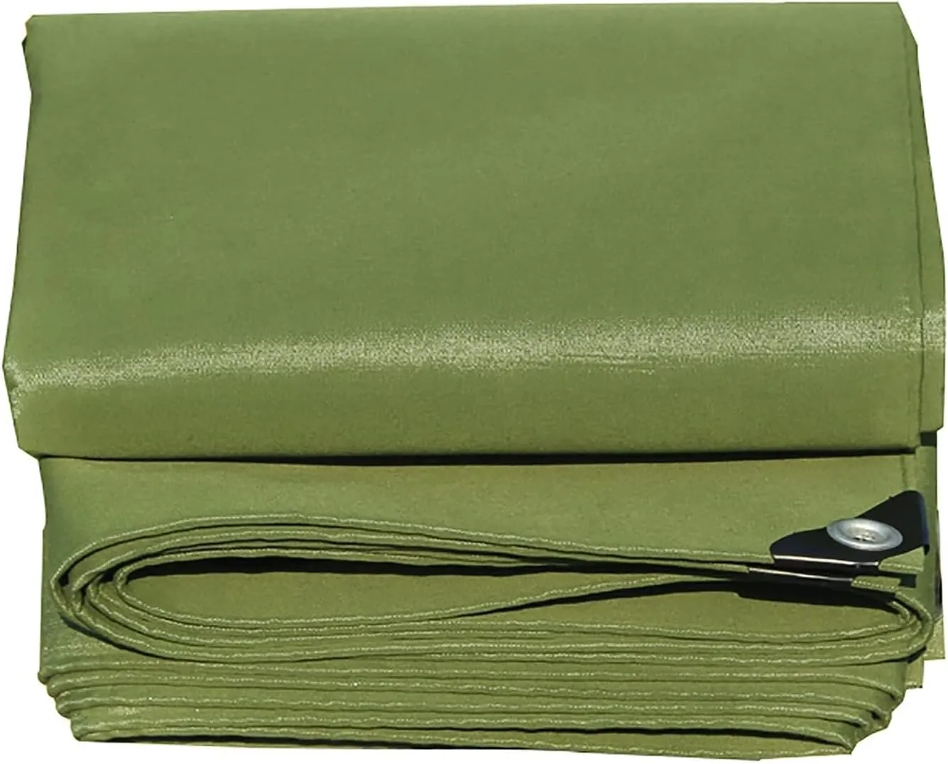 Heavy Duty Canvas Roof Tarp Tent Cover for Outdoor Recreation, Camping, Waterproof, UV-Proof, Tear-Resistant (2x1.5m)