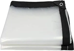 Heavy Duty Clear Tarp Cover 8x10, 2pcs
