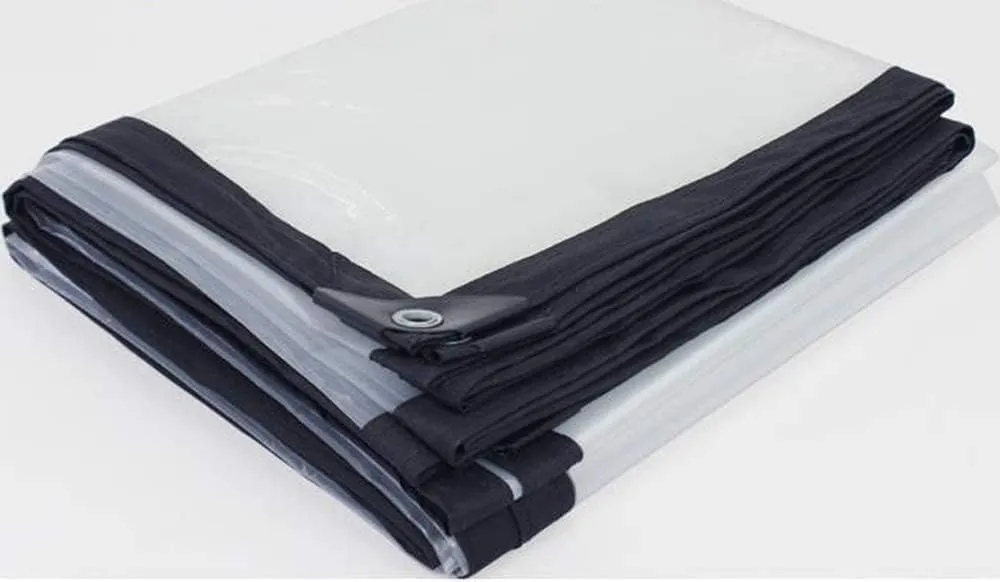 Heavy Duty Clear Tarp Cover 8x10, 2pcs