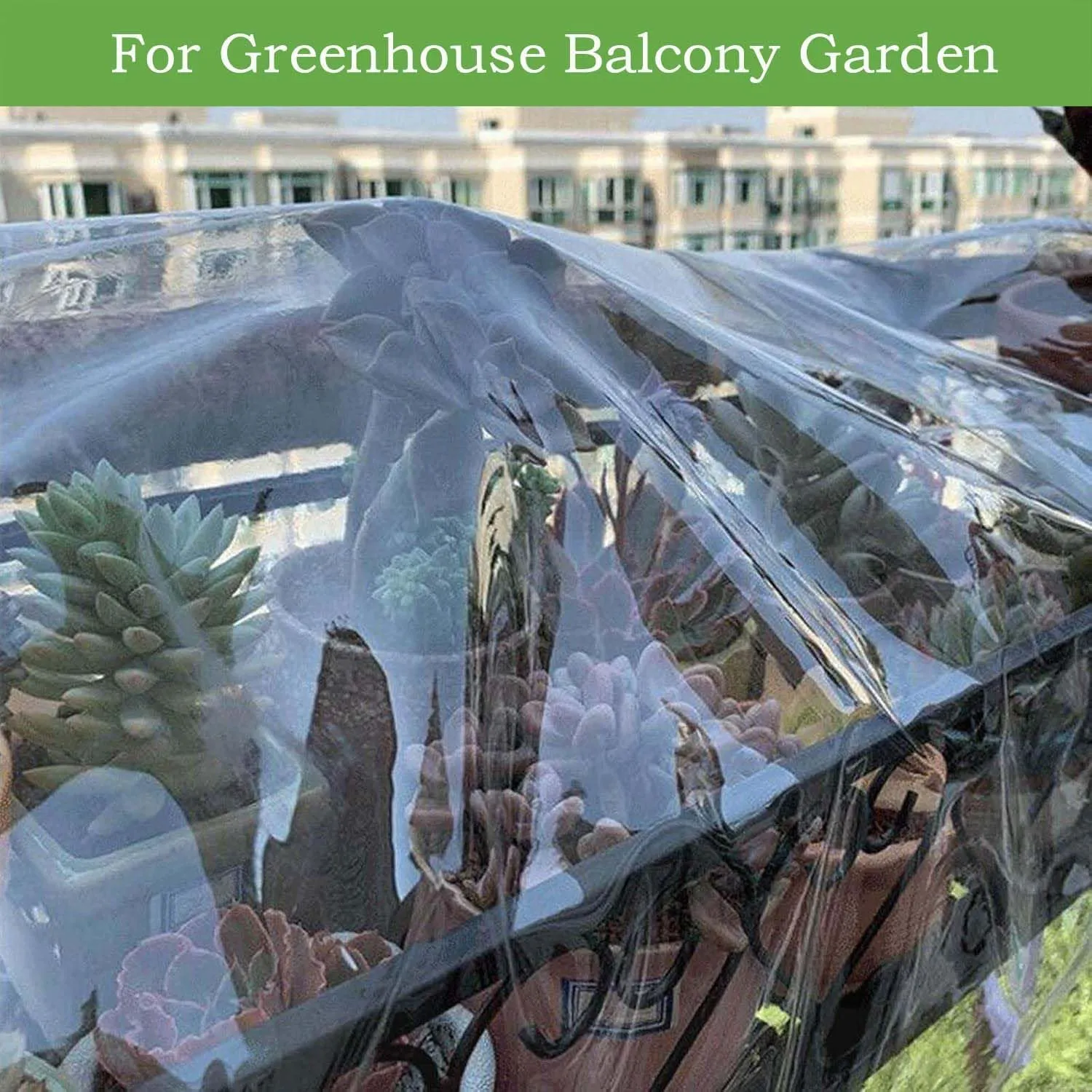 Heavy Duty Clear Tarpaulin Cover 3.9x5.9ft, Plastic Transparent Tarp with Grommets, Transparent Tarps Waterproof, Ripstop, Rainproof, for Patio, Greenhouse Outdoor
