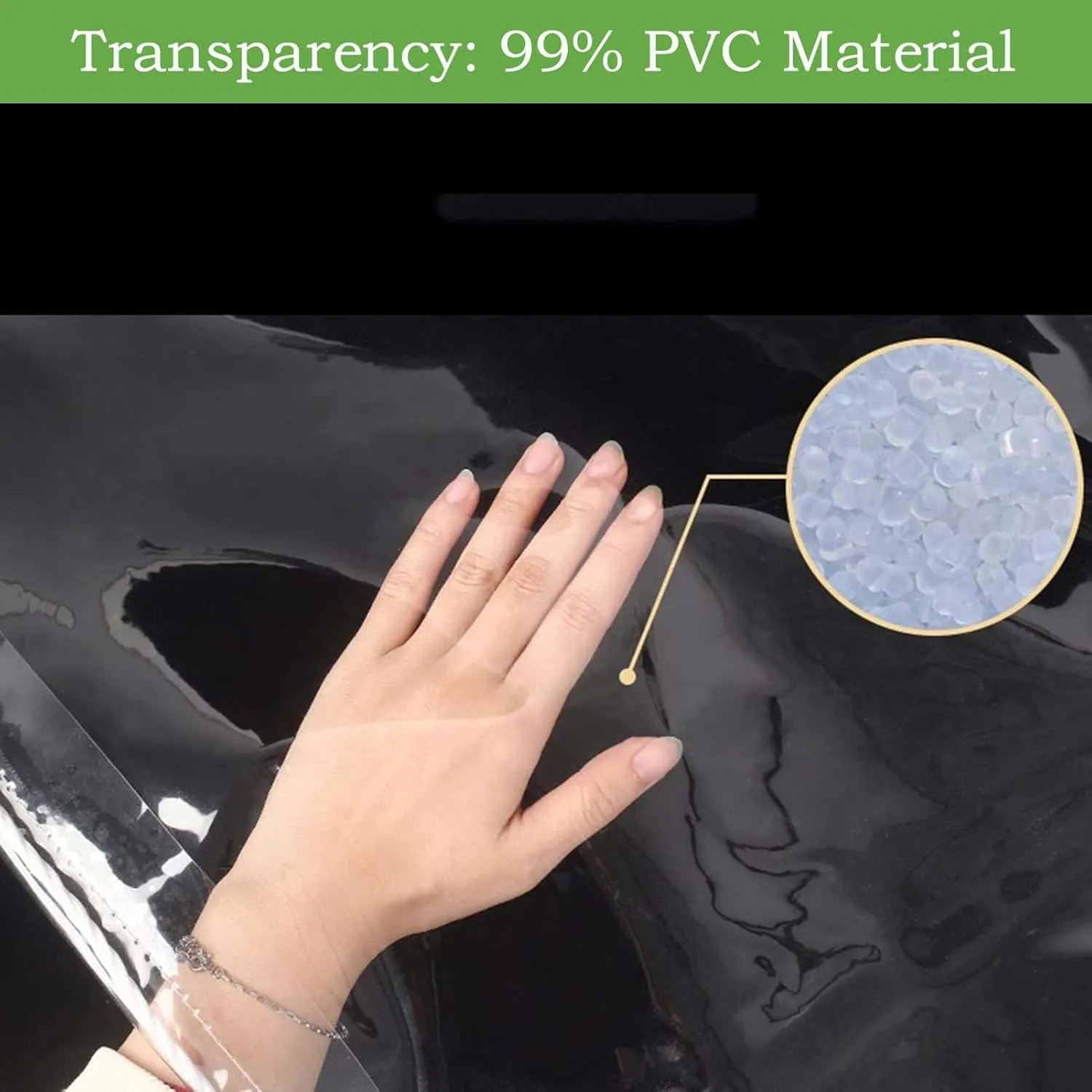 Heavy Duty Clear Vinyl PVC Waterproof Tarps 3.0x4.9ft, Tarp Thick Transparent Tarpaulin with Grommets, Tarp Cover for Greenhouse Balcony Garden