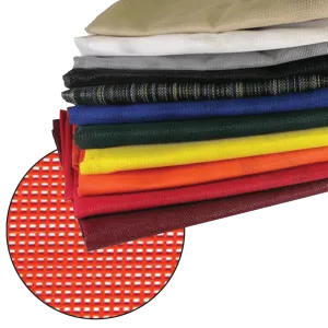 Heavy Duty Vinyl Coated Mesh Tarp - Red - 6 Foot x 8 Foot