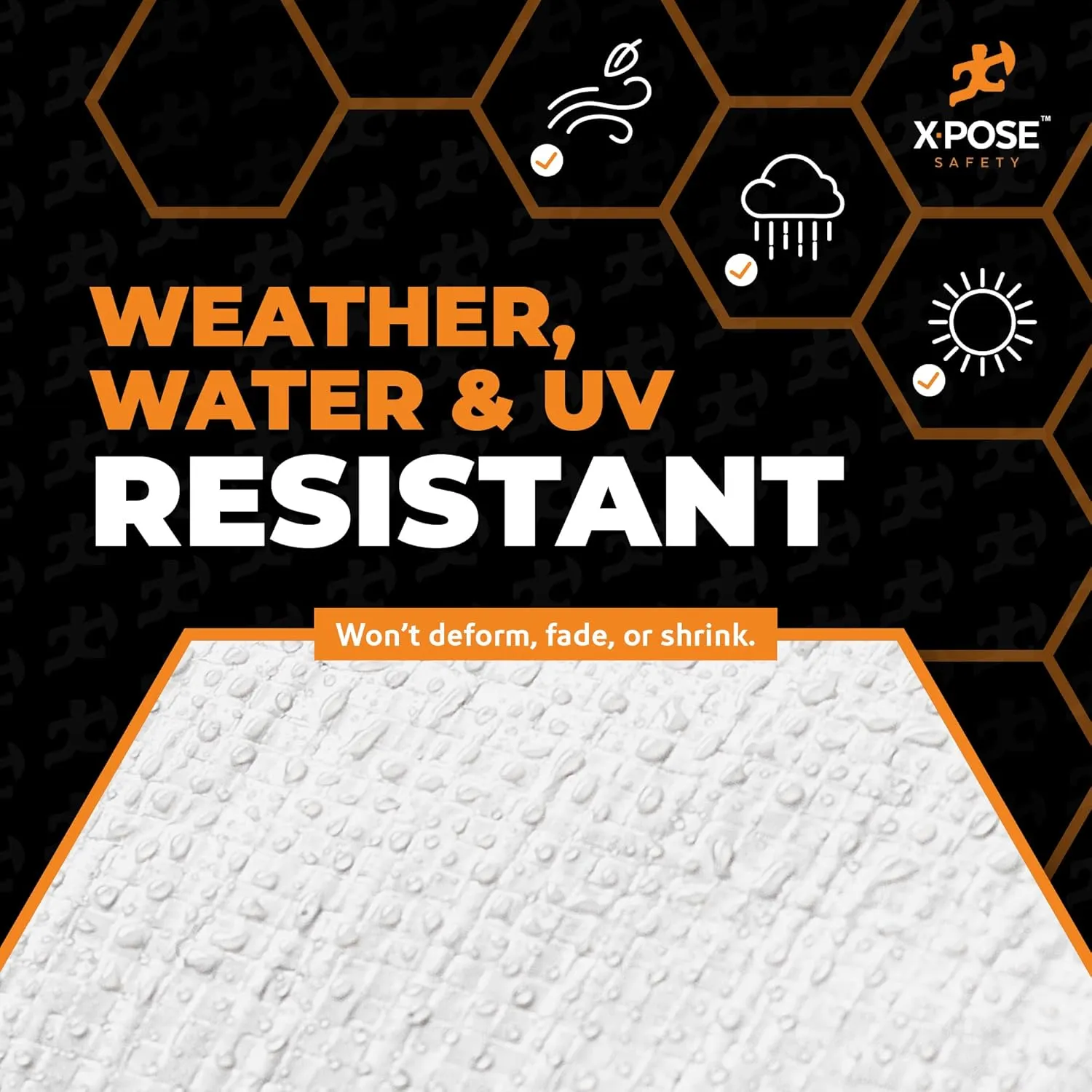 Heavy Duty White Poly Tarp 6' X 20' - Multipurpose Protective Cover - Durable, Waterproof, Weather Proof, Rip and Tear Resistant - Extra Thick 12 Mil Polyethylene - by Xpose Safety