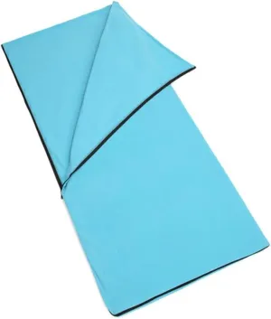 HEMOTON Camping Fleece Lined Durable for Outdoor Hiking with Storage Bag for Camping Home Use Guests Sky Blue