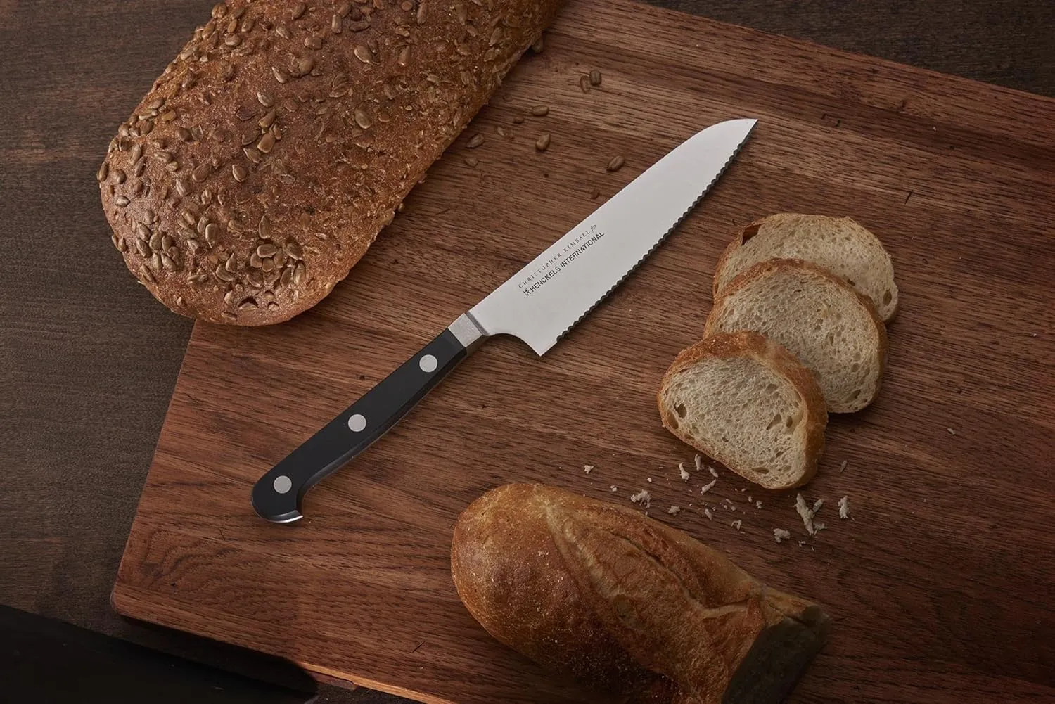 HENCKELS CLASSIC Christopher Kimball Edition 5.5-inch Serrated Prep Knife, German Engineered Informed by 100  Years of Mastery, Stainless Steel