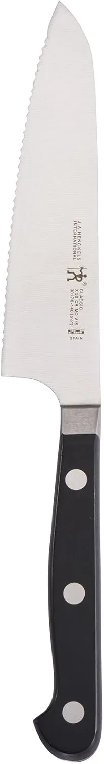 HENCKELS CLASSIC Christopher Kimball Edition 5.5-inch Serrated Prep Knife, German Engineered Informed by 100  Years of Mastery, Stainless Steel