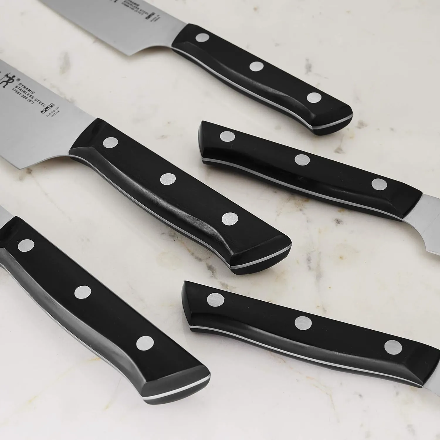 HENCKELS Dynamic Razor-Sharp 15-Piece Knife Set, Chef Knife, Bread Knife, Steak Knife, German Engineered Informed by 100  Years of Mastery