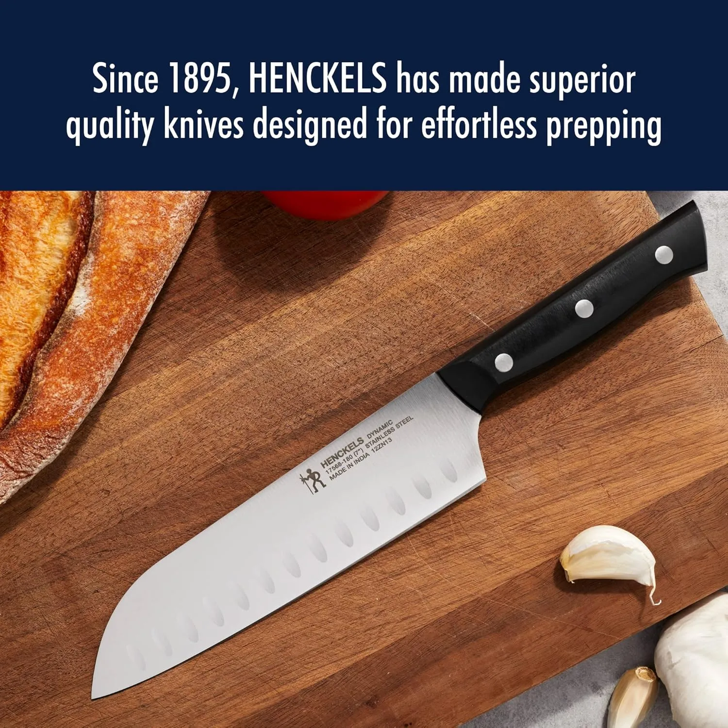 HENCKELS Dynamic Razor-Sharp 5-Piece Kitchen Knife Set, Chef Knife, Bread Knife, German Engineered Informed by 100  Years of Mastery