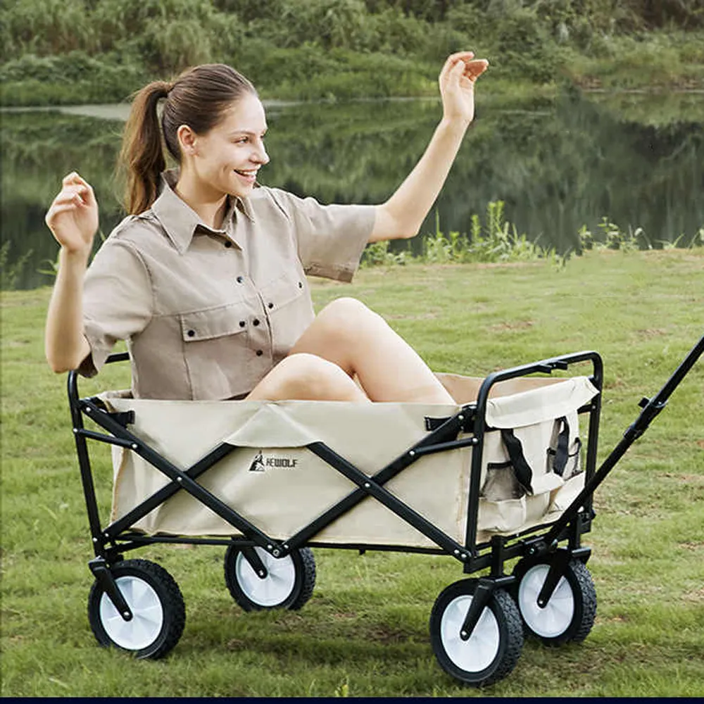 Hewolf Foldable Camping Trolley