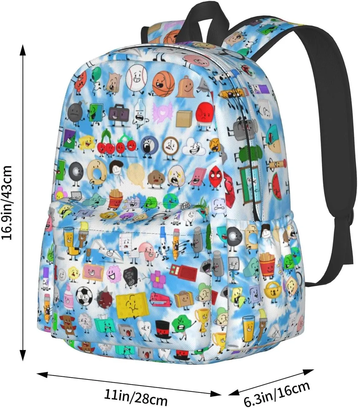 Hiking Daypacks Large-Capacity Backpack And Insulated Lunch Bag Combination Sets, Black1