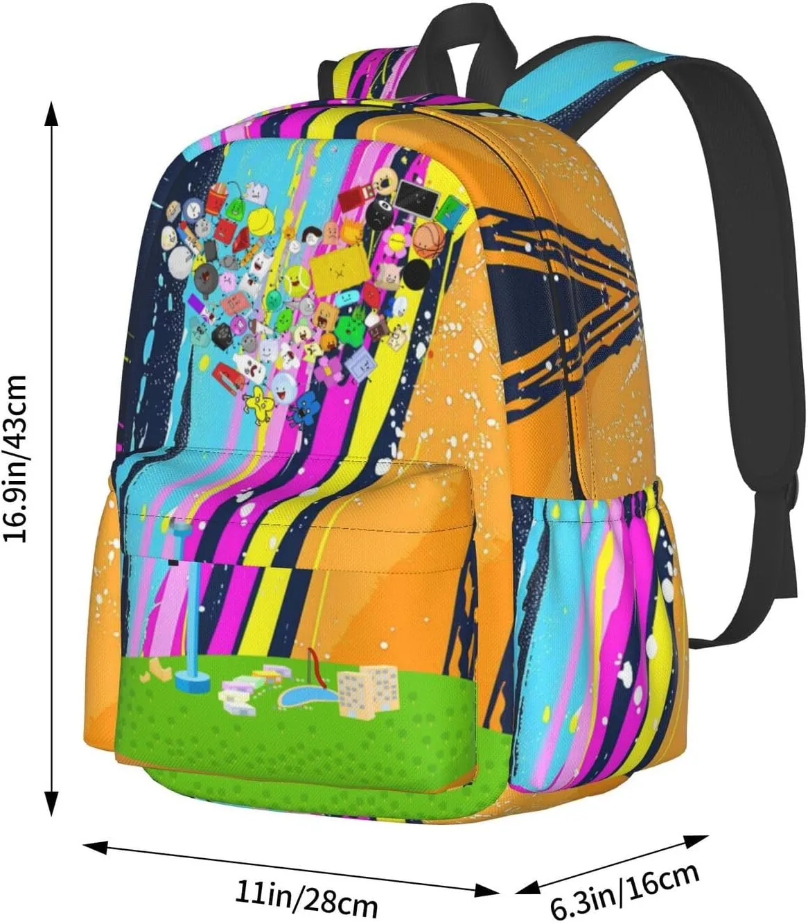 Hiking Daypacks Large-Capacity Backpack And Insulated Lunch Bag Combination Sets, Black5