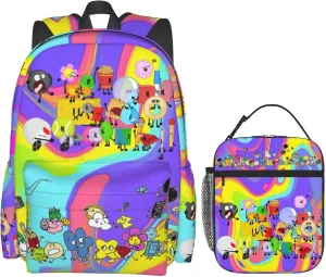 Hiking Daypacks Large-Capacity Backpack And Insulated Lunch Bag Combination Sets, Black6
