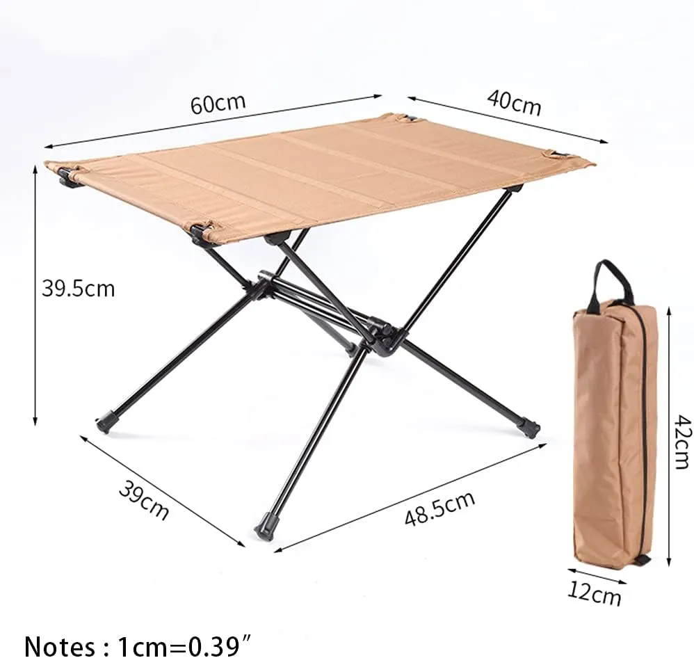 HUANGANG Outdoor Folding Table Portable Foldable Aluminum Alloy Camping Desk