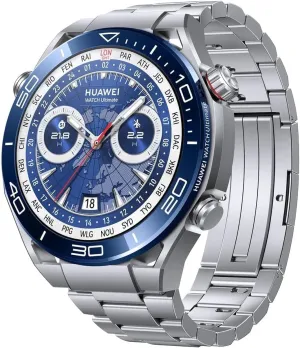 HUAWEI Watch Ultimate Smartwatch, 1.5" LTPO AMOLED Touch Display, Zirconium-Based Liquid Metal, Health Monitoring, Golf Course Mode, 100m Water Resistance, 2-Week Battery Life (Ultimate, Blue)