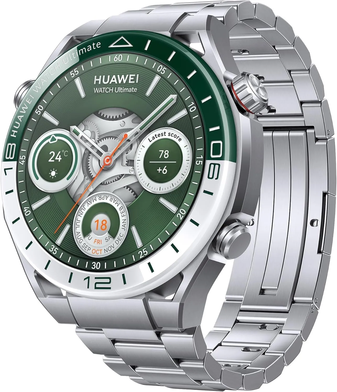 HUAWEI Watch Ultimate Smartwatch, 1.5" LTPO AMOLED Touch Display, Zirconium-Based Liquid Metal, Health Monitoring, Golf Course Mode, 100m Water Resistance, 2-Week Battery Life (Ultimate, Green)