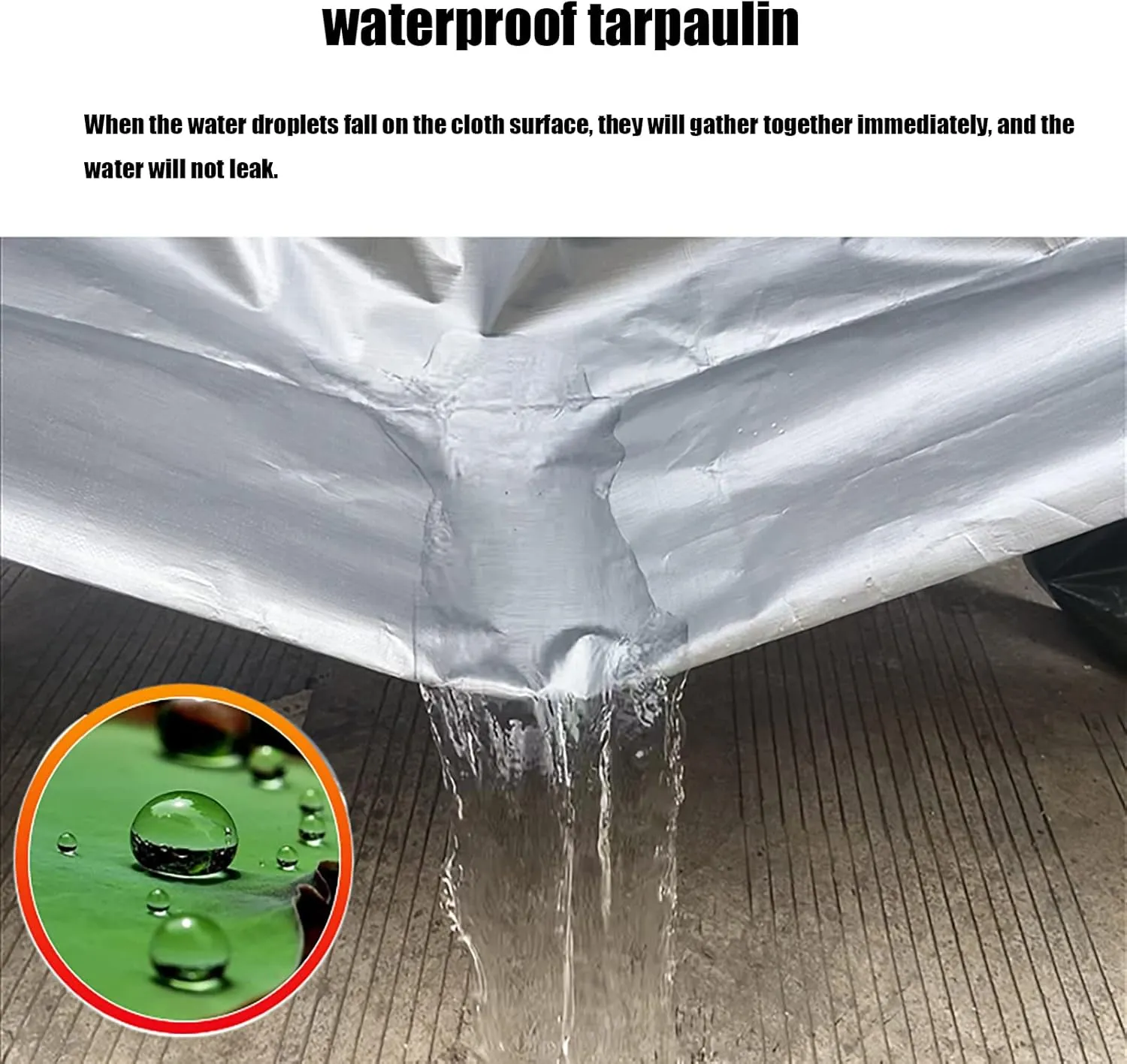 HUHJYUGE Waterproof Tarpaulin with Eyelets 32.8x65.6ft, Outdoor Tarp Dustproof Wear-Resistant, Greenhouse Cover Tarp Windproof Rainproof Tear Proof, Reusable Tarp Cover Sheet