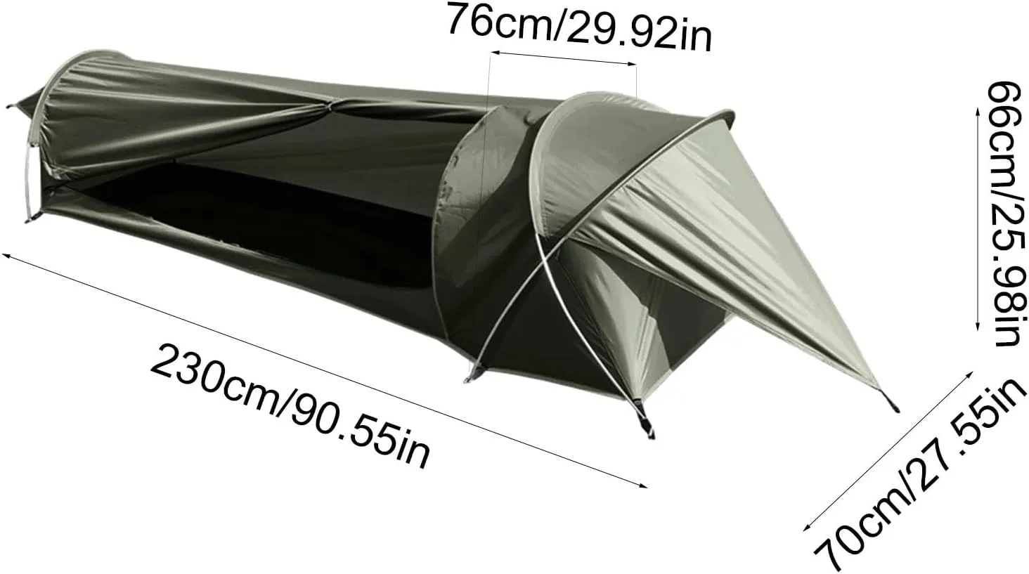 Hunting Backpacking Tents, 230x76x66cm Backpack Tent 1 Person, Lightweight Waterproof Camping Hiking Tent, Portable Small Backpacking Shelter for Beach