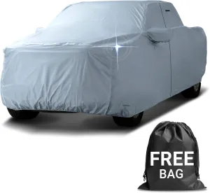 iCarCover 18-Layer Premium Truck Car Cover Waterproof All Weather, Rain Snow UV Sun Protection Full Car Covers, Chevy C/K 1500, Colorado, Dakota, Ranger, Canyon, Frontier, Size T90 (See Size Chart)